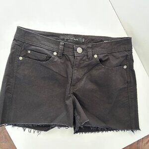 CALVIN KLEIN Black Frayed Edge Short Shorts SZ 6
